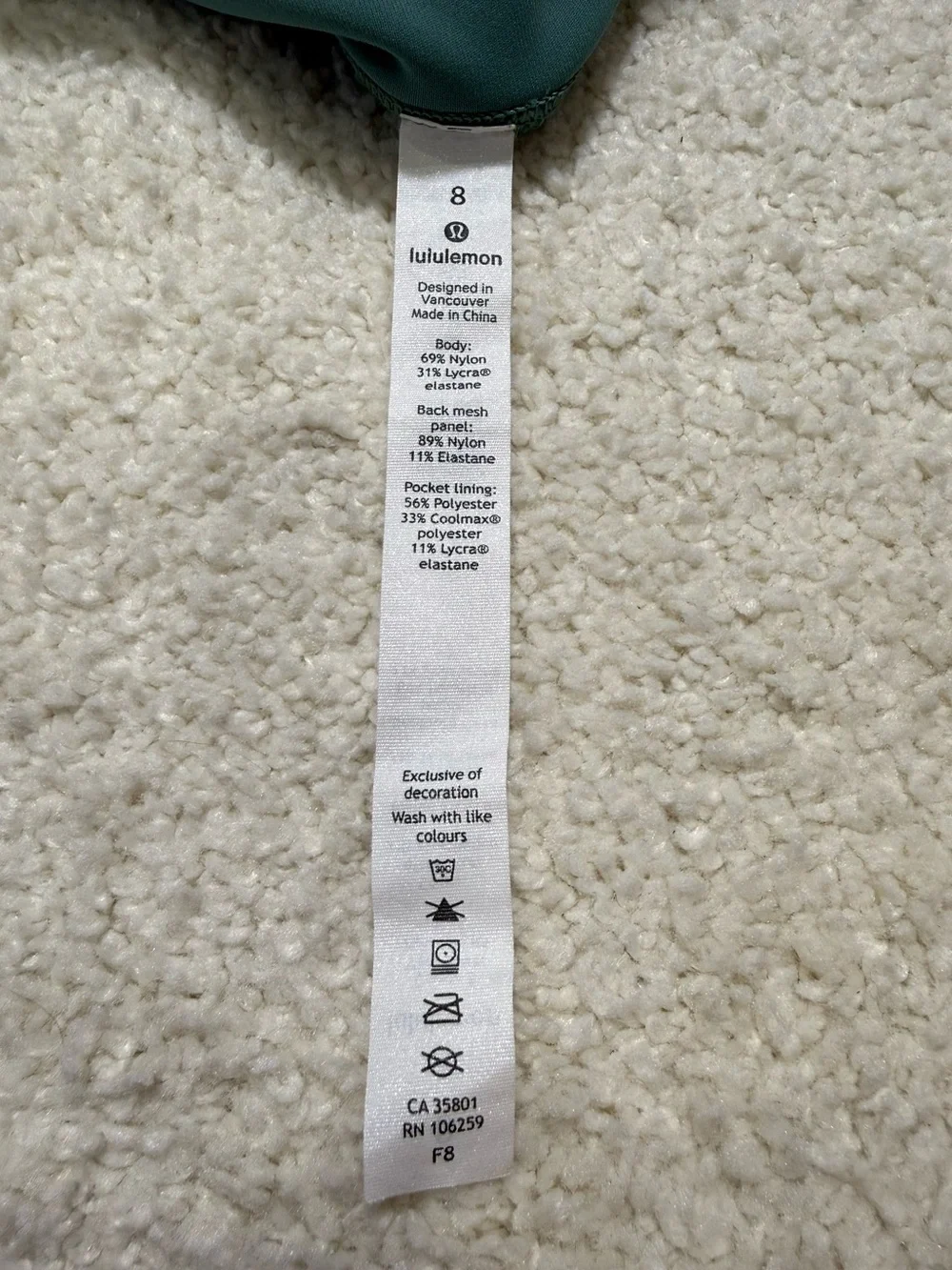 Lululemon Train Times Leggings 25